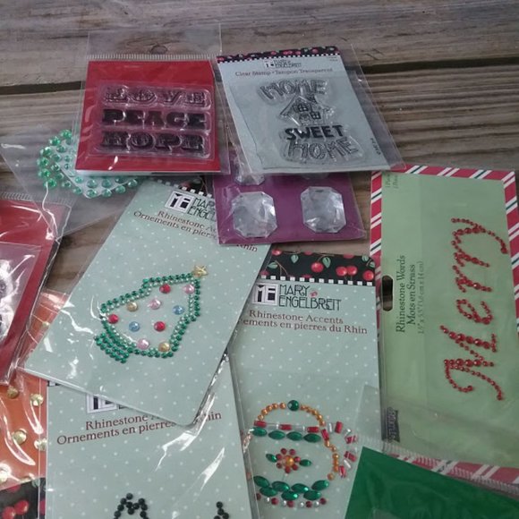 20+ NEW Scrapbook Craft stickers stamps - Picture 4 of 4